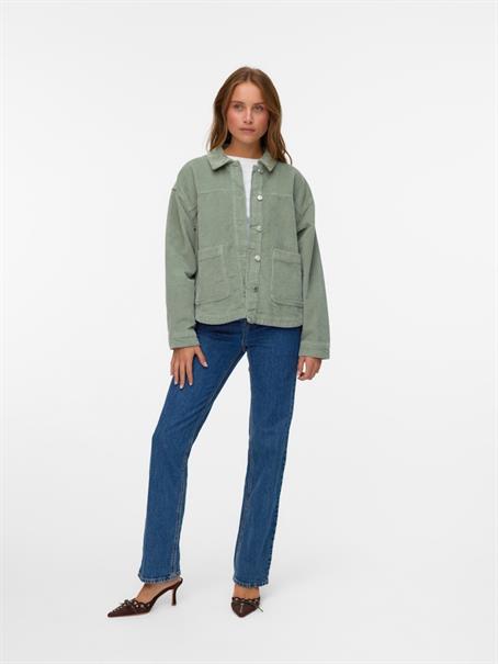 VMJAMIE LS CORDUROY SHACKET MIX NOOS lily pad