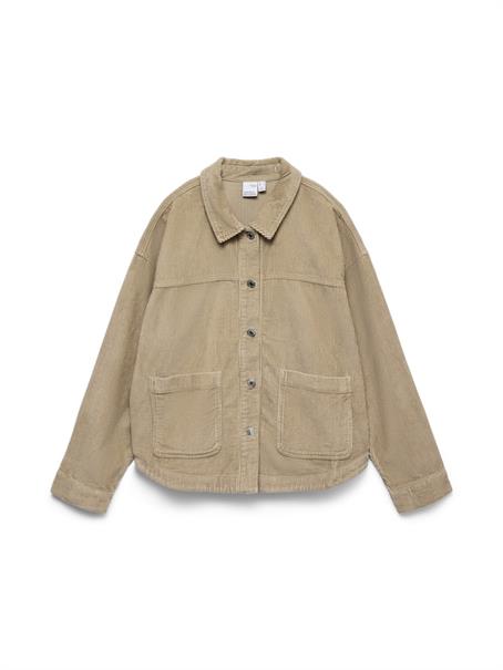 VMJAMIE LS CORDUROY SHACKET MIX NOOS silver mink