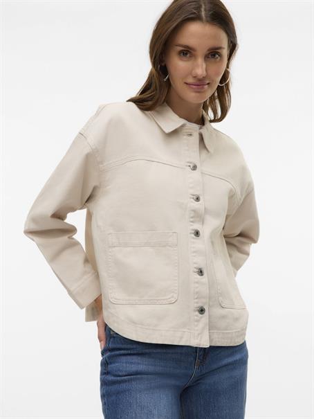 VMJAMIE LS DENIM SHACKET MIX GA NOOS birch