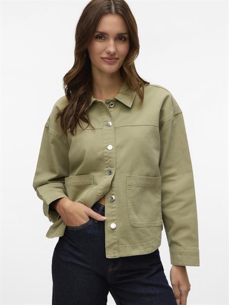 VMJAMIE LS DENIM SHACKET MIX GA NOOS laurel wreath