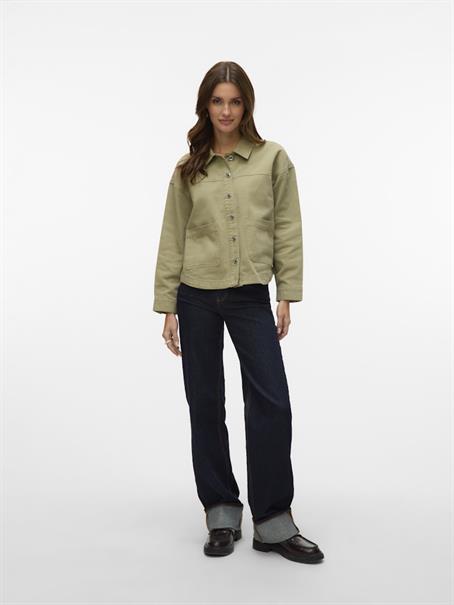 VMJAMIE LS DENIM SHACKET MIX GA NOOS laurel wreath