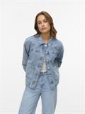 VMJAMIE LS DENIM SHACKET MIX GA NOOS light blue denim