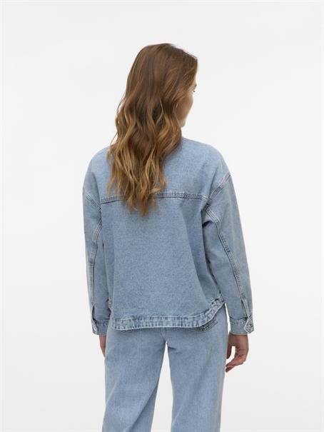 VMJAMIE LS DENIM SHACKET MIX GA NOOS light blue denim