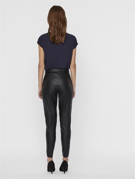 VMJANNI HW PU LEGGING NOOS black
