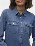 VMJENNIE LS DENIM SHIRT MIX GA NOOS medium blue denim