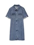 VMJENNIE SS SHORT DENIM DRESS GA NOOS medium blue denim