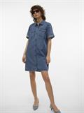 VMJENNIE SS SHORT DENIM DRESS GA NOOS medium blue denim