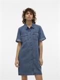 VMJENNIE SS SHORT DENIM DRESS GA NOOS medium blue denim