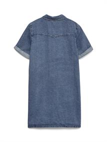 VMJENNIE SS SHORT DENIM DRESS GA NOOS medium blue denim
