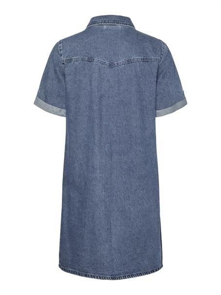 VMJENNIE SS SHORT DENIM DRESS GA NOOS medium blue denim