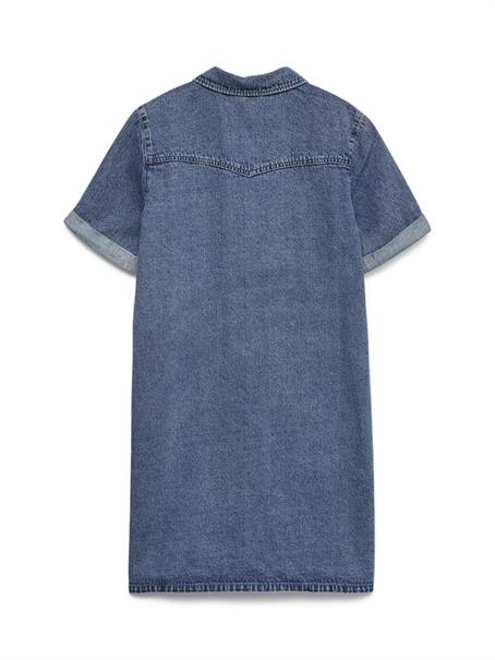 VMJENNIE SS SHORT DENIM DRESS GA NOOS medium blue denim