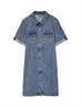 VMJENNIE SS SHORT DENIM DRESS GA NOOS medium blue denim