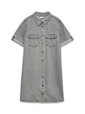 VMJENNIE SS SHORT DENIM DRESS GA NOOS medium grey denim