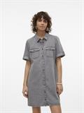 VMJENNIE SS SHORT DENIM DRESS GA NOOS medium grey denim