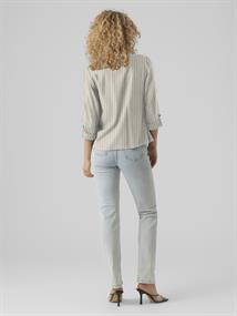 VMJESMILO 3/4 LOOSE BLAZER WVN GA NOOS silver lining2