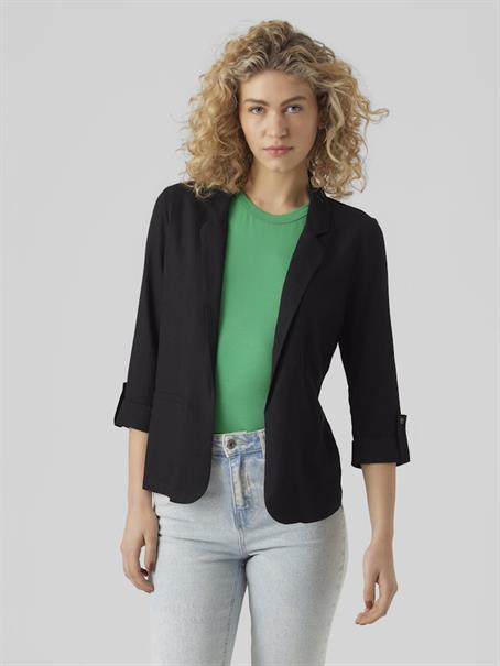 VMJESMILO 3/4 LOOSE BLAZER WVN NOOS black