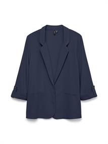 VMJESMILO LIN 3/4 LOOSE BLAZER WVN NOOS navy blazer
