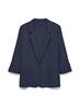 VMJESMILO LIN 3/4 LOOSE BLAZER WVN NOOS navy blazer