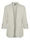 VMJESMILO LIN 3/4 LOOSE BLAZER WVN NOOS silver lining1