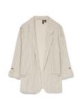VMJESMILO LIN 3/4 LOOSE BLAZER WVN NOOS silver lining2