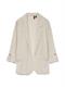 VMJESMILO LIN 3/4 LOOSE BLAZER WVN NOOS silver lining2