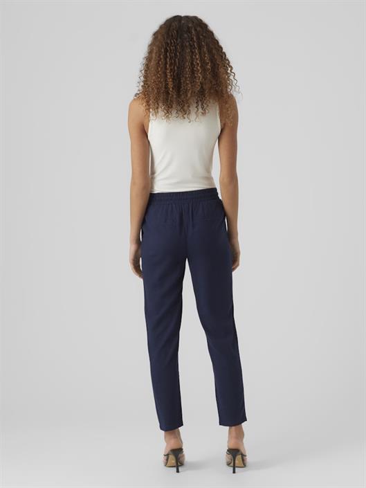 vmjesmilo-lin-mw-ankle-pants-wvn-noos-navy-blazer