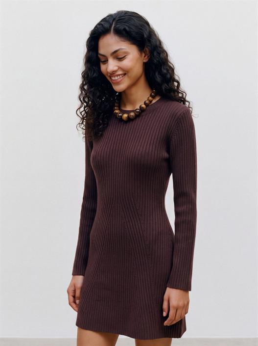 vmjosanna-ls-short-dress-noos-chocolate-torte