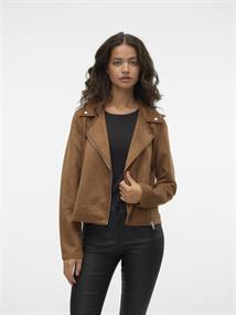 VMJOSE SHORT FAUX SUEDE JACKET GA NOOS cognac