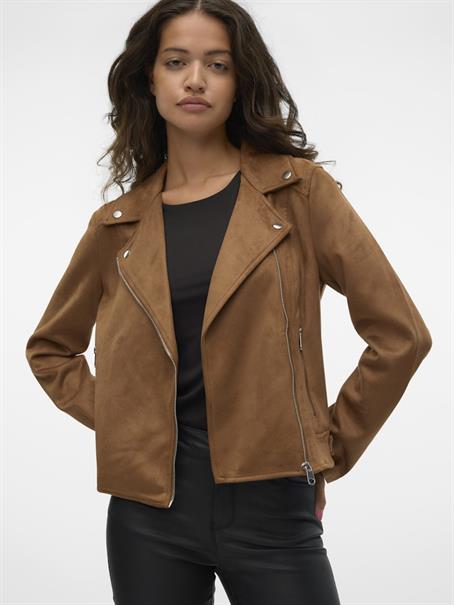 VMJOSE SHORT FAUX SUEDE JACKET GA NOOS cognac
