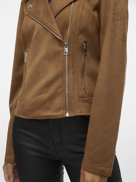 VMJOSE SHORT FAUX SUEDE JACKET GA NOOS cognac