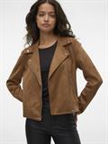 VMJOSE SHORT FAUX SUEDE JACKET NOOS cognac