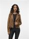 VMJOSE SHORT FAUX SUEDE JACKET NOOS cognac