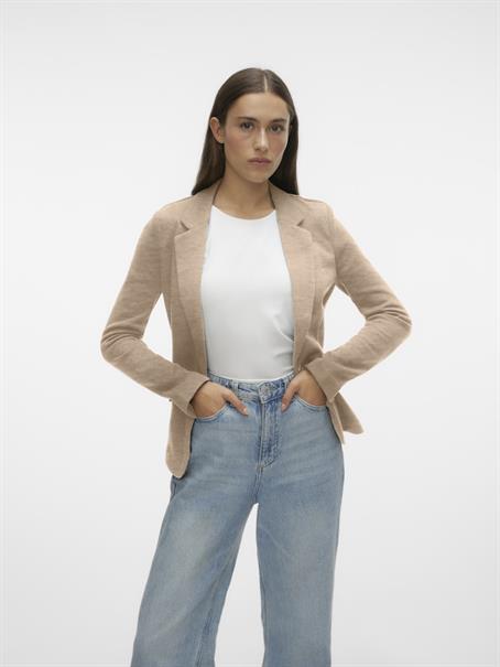 VMJULIA LS BLAZER JRS NOOS silver mink