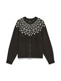 VMKARLA LS O-NECK BUTTON CARDIGAN BOO chocolate torte