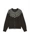 VMKARLA LS O-NECK BUTTON CARDIGAN BOO chocolate torte