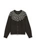 VMKARLA LS O-NECK BUTTON CARDIGAN BOO chocolate torte