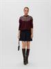 VMKARLA LS O-NECK BUTTON CARDIGAN BOO windsor wine