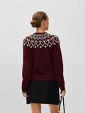 VMKARLA LS O-NECK BUTTON CARDIGAN BOO windsor wine