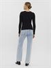 VMKIKI LS O-NECK RIB BLOUSE GA NOOS black1