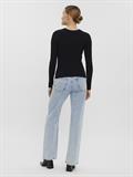 VMKIKI LS O-NECK RIB BLOUSE GA NOOS black1
