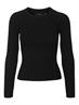 VMKIKI LS O-NECK RIB BLOUSE GA NOOS black1