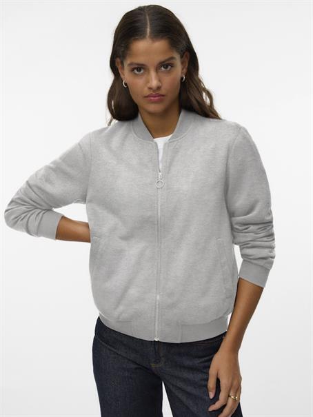 VMKIMIKO LS SHORT JERSEY BOMBER NOOS light grey melange