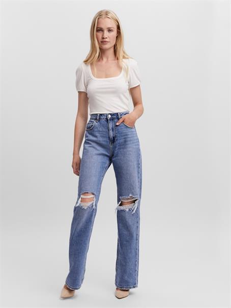 VMKITHY HR STRAIGHT JEANS LI363 NOOS medium blue denim