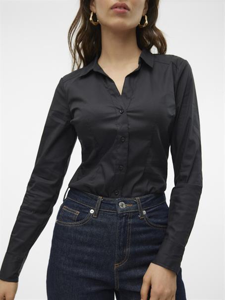 VMLADY L/S G-STRING SHIRT WVN NEW NOOS black