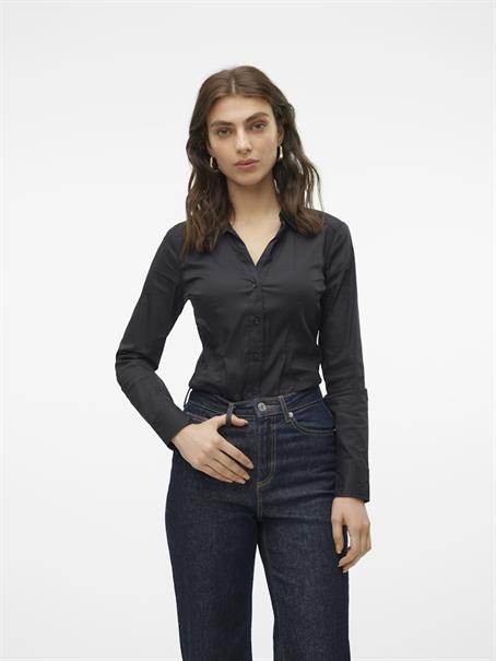 VMLADY L/S G-STRING SHIRT WVN NEW NOOS black
