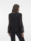 VMLEAH LS LACE TOP WVN GA NOOS black
