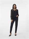 VMLEAH LS LACE TOP WVN GA NOOS black