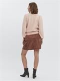 VMLEFILE LS O-NECK PUFF BLOUSE COLOR sepia rose