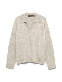 VMLEFILE LS POLONECK PULLOVER birch