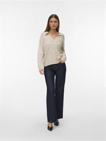 VMLEFILE LS POLONECK PULLOVER birch